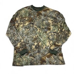 Hidden Mesa Camo Long Sleeve Shirt Mens Large Green Hunting
